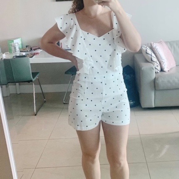 NWT Milk and Honey Polkadot Romper - Picture 1 of 8